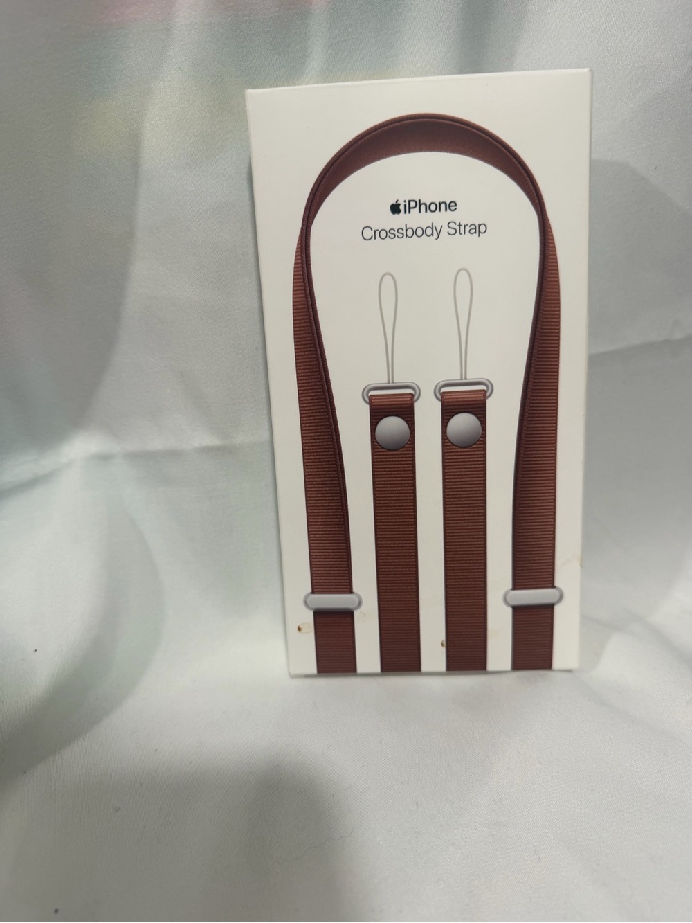 Apple iPhone Crossbody Strap - Brown Leather-Look